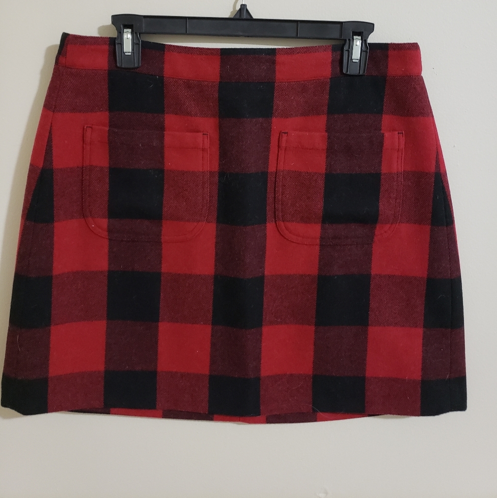 J CREW BUFFALO PLAID SKIRT Size 10